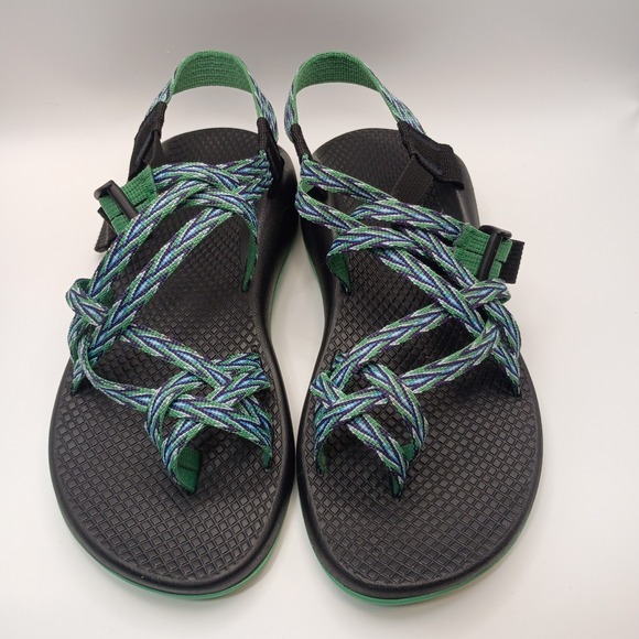 Chaco ZX/2 Cloud Sandals Adjustable‎ Straps Woven Design Women's Sz 7 Teal - Picture 5 of 10